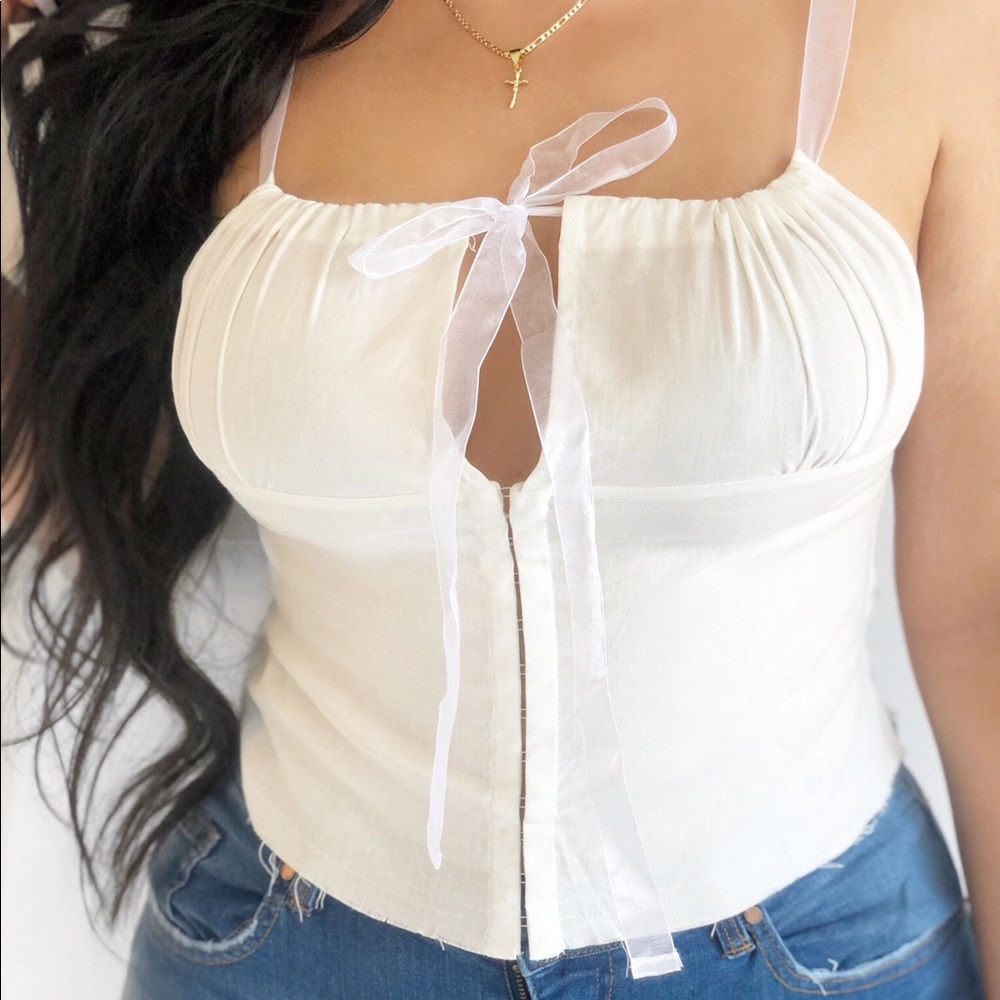 BEVERLY clasp corset stretch top